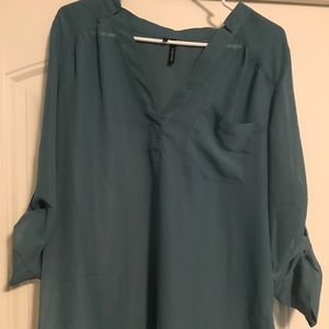 Teal blouse